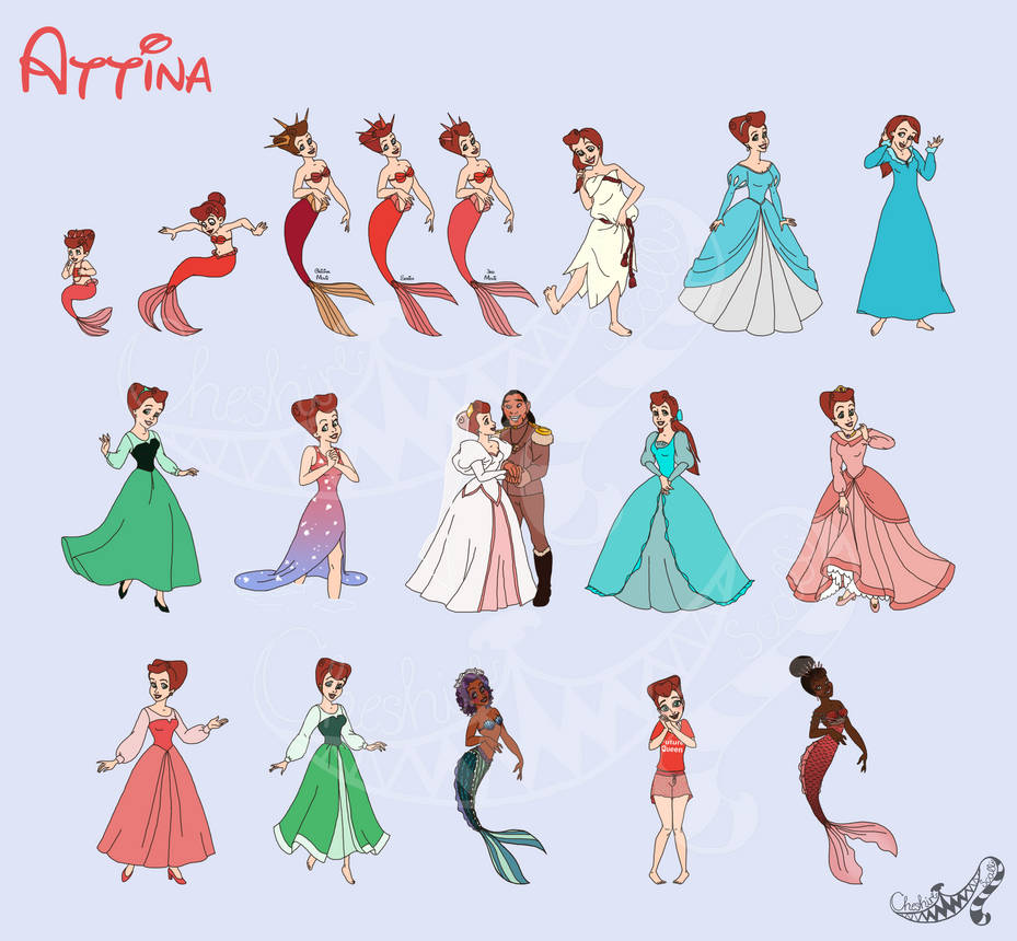 Disney Little Mermaid Attina Designs Costumes By CheshireScalliArt disney-little-mermaid-attina-designs-costumes-by-cheshirescalliart