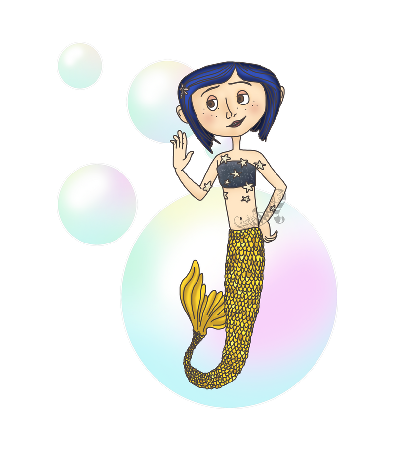 Cartoon Mermaids - 22 Coraline by CheshireScalliArt on DeviantArt
