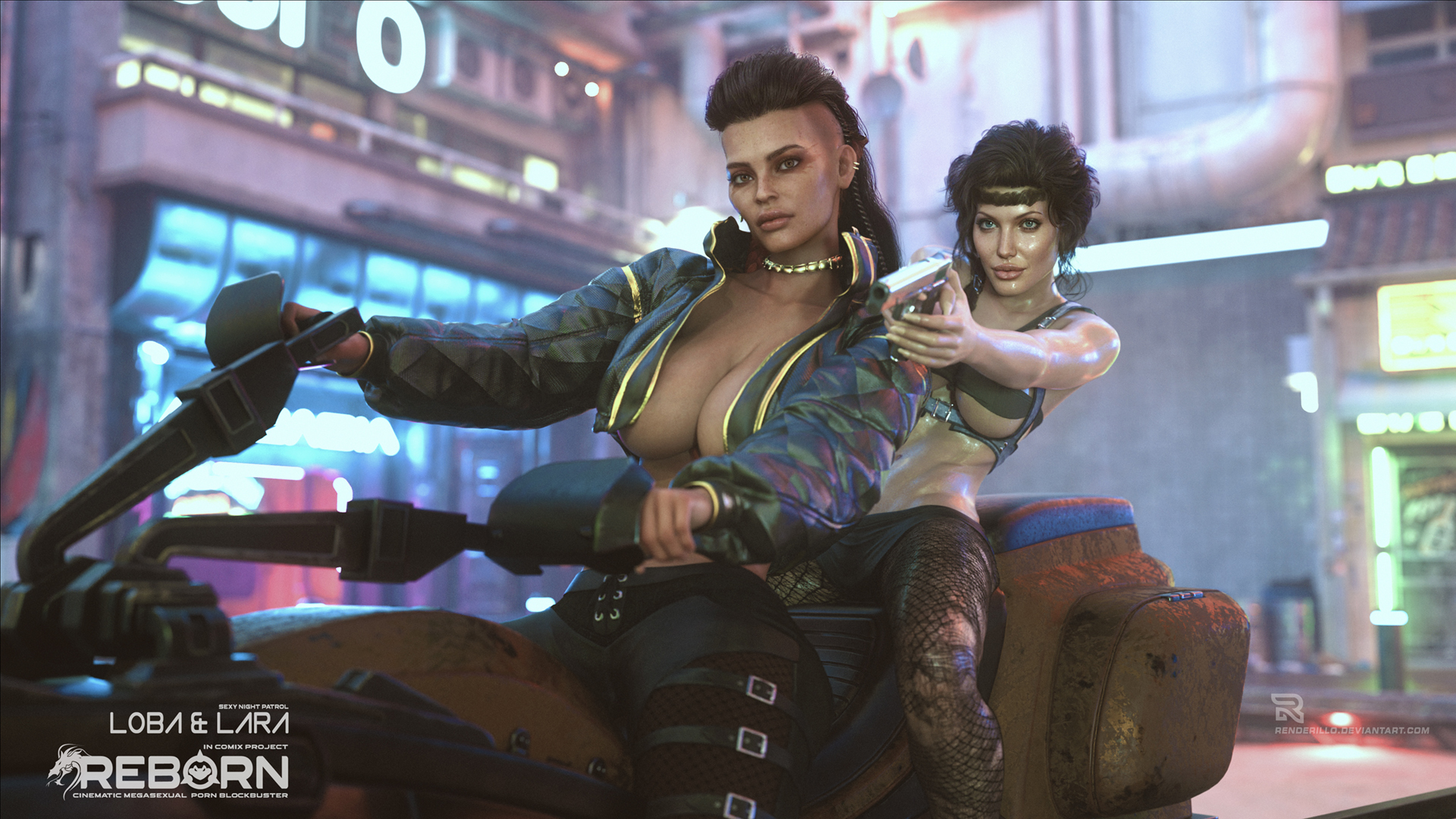 Loba and Lara - Sexy Night Patrol