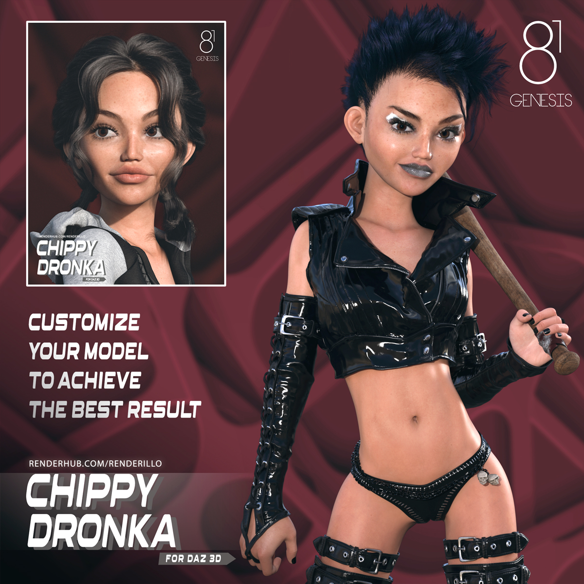 Chippy Dronka G8.1 for Daz3D
