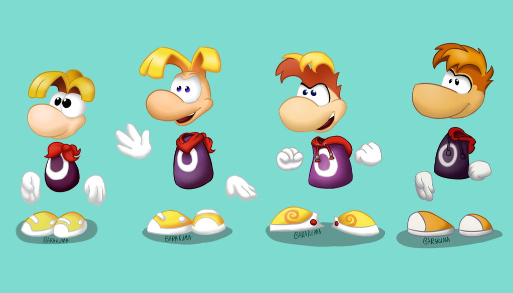 Rayman design evolution by duncanlove99 on DeviantArt