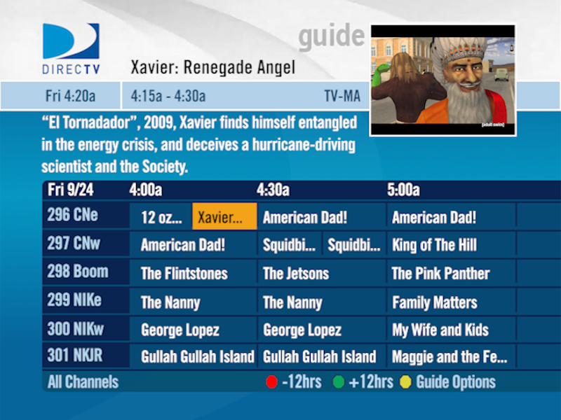 Directv Channels Guide DirectTV Channel Guide Recreation (2010) by cheez-it-burger on DeviantArt