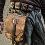 Postapo Belt With Leather Bag