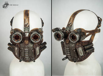 Hi-tech postapocalyptic mask and goggles