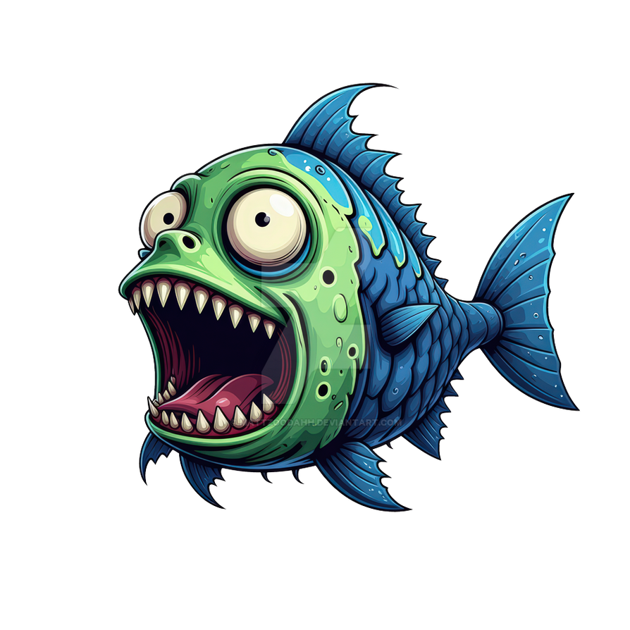 Crazy Fish Cod Crazy Fish Design A3 by Mattzoodahh on DeviantArt