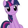 Twilight Sparkle cat face vector