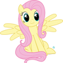 Fluttershy cat face vector (with wing)