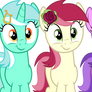 Lyra, Roseluck, and Amethyst Star vector