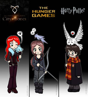 Marcapaginas de TMI, THG y HP