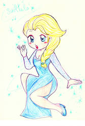 Fanart - Chibi Elsa - Frozen