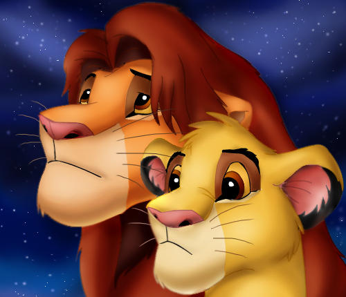 Simba and Simba...Montage by Taniadragon on DeviantArt
