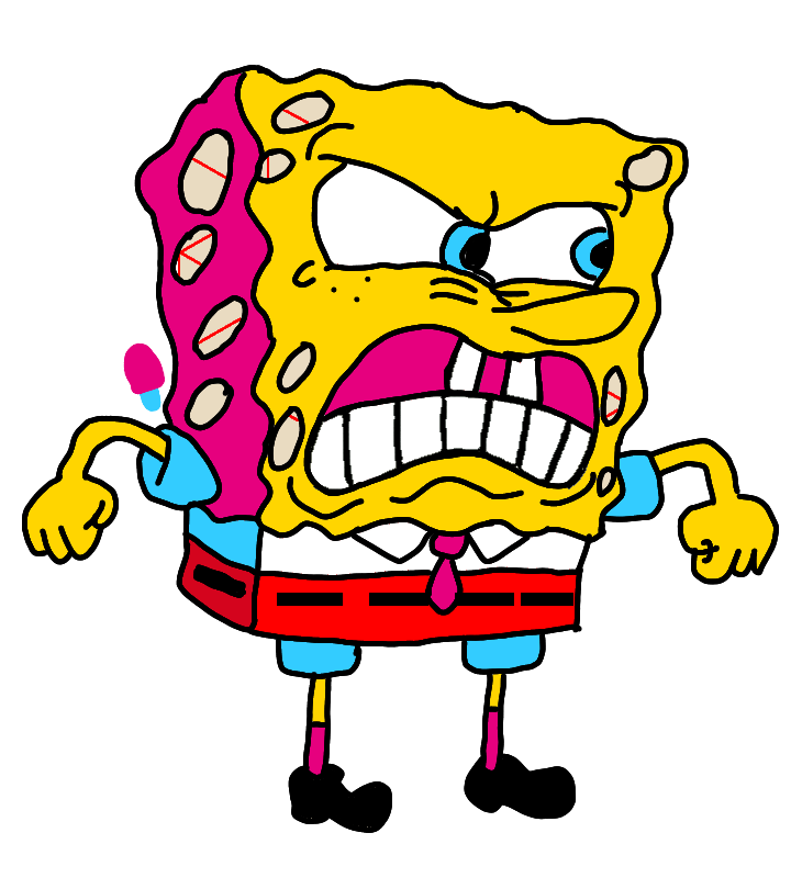 SpongeBob Angry Art Cute by MrRockoBoyerisng123 on DeviantArt
