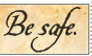 Be safe Stamp