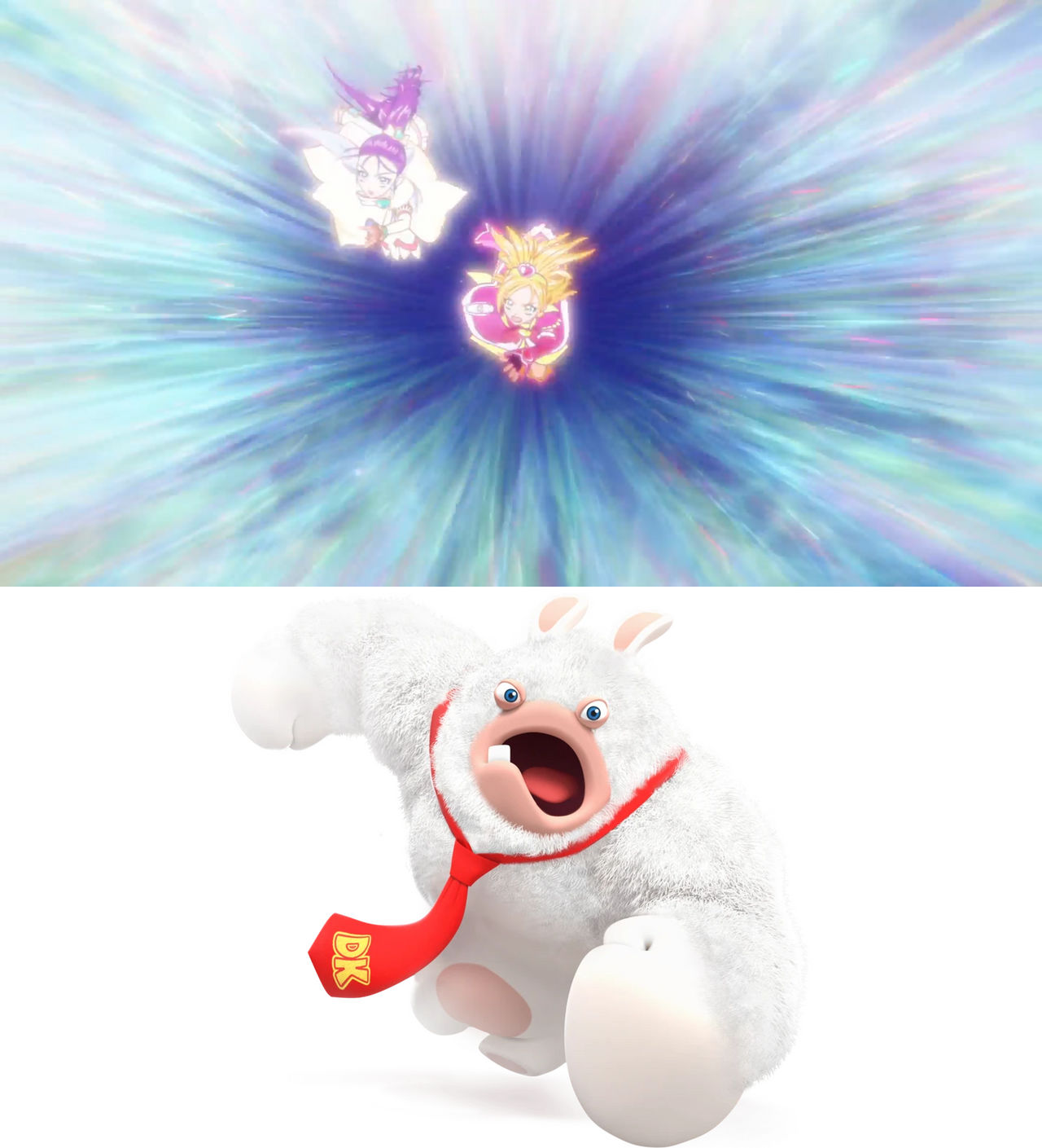 Precure Splash Star Charge At Rabbid Kong by monsterhigh38 on DeviantArt