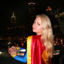 Supergirl in the city