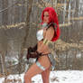 Red Sonja in the snow