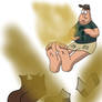 Soos' olfactory of his smelly feet engulfing him!