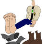 Phil Griffin (17 years) showing off his toes!
