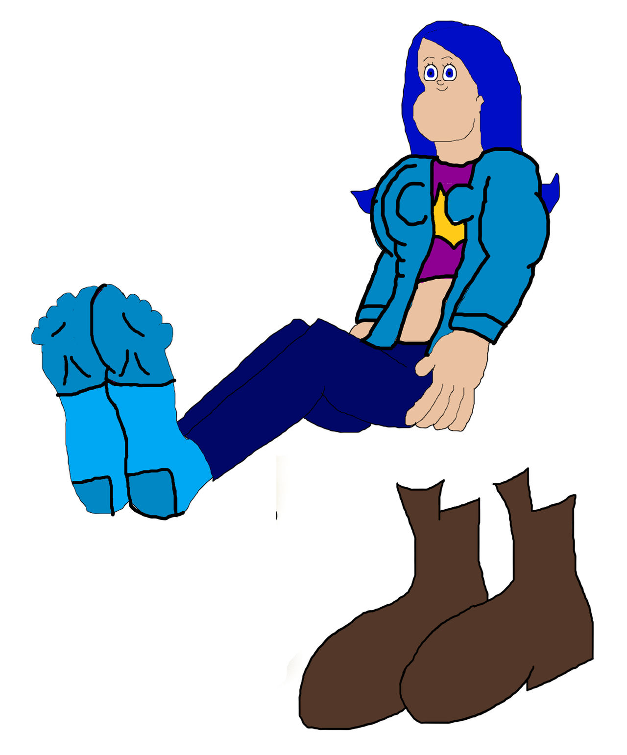 Freda Griffin has her own olfactory-stench socks!