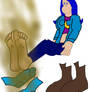 Freda Griffin's exposed feet really smell bad!