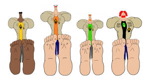 Lincoln Loud and friends wiggling their gross toes