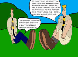 Chris Griffin excited to see brother Paul Griffin!