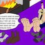 Phil/Duncan warming their toes at the fireplace!