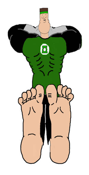 Green Lantern Phil Griffin wiggling his toes!