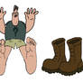 Soos Ramirez acting bonkers as he's barefoot!