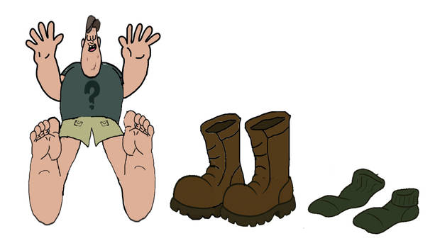 Soos Ramirez acting bonkers as he's barefoot!