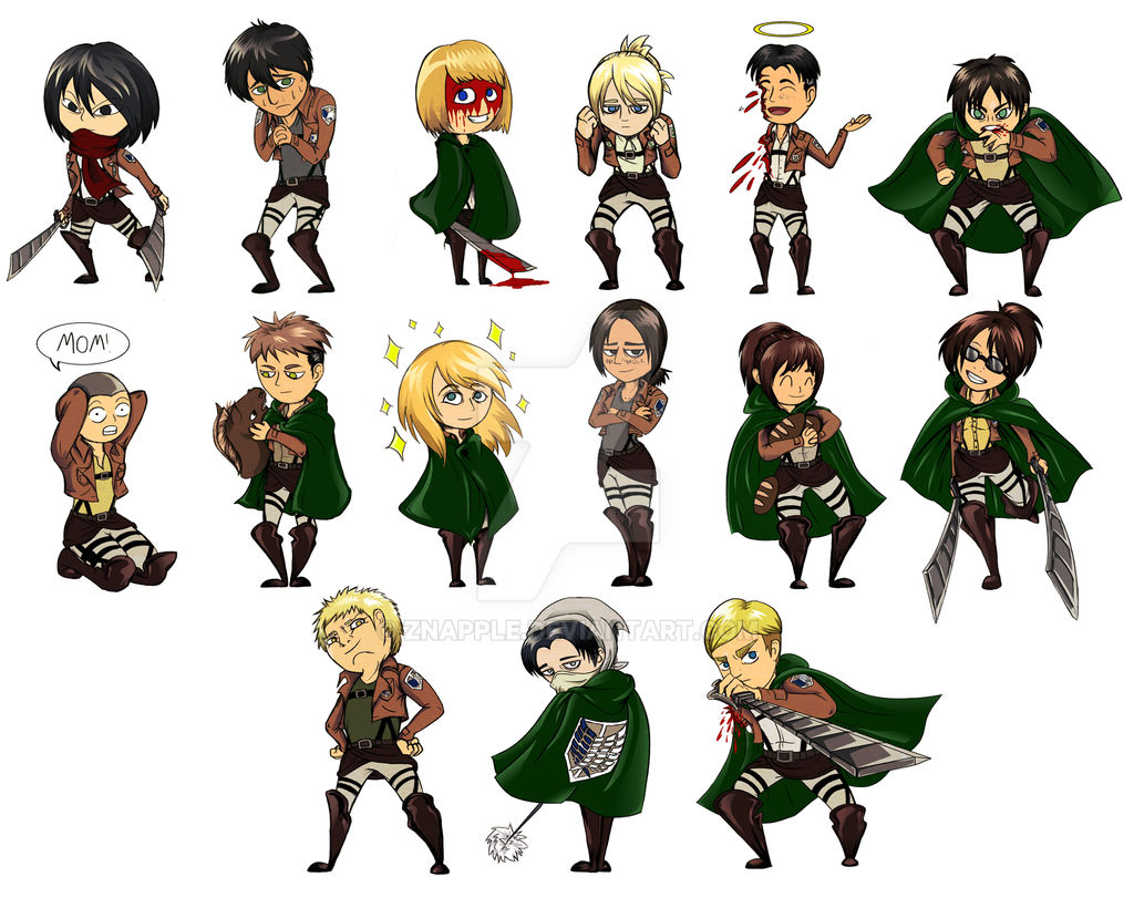 Shingeki keychains [spoilers!]