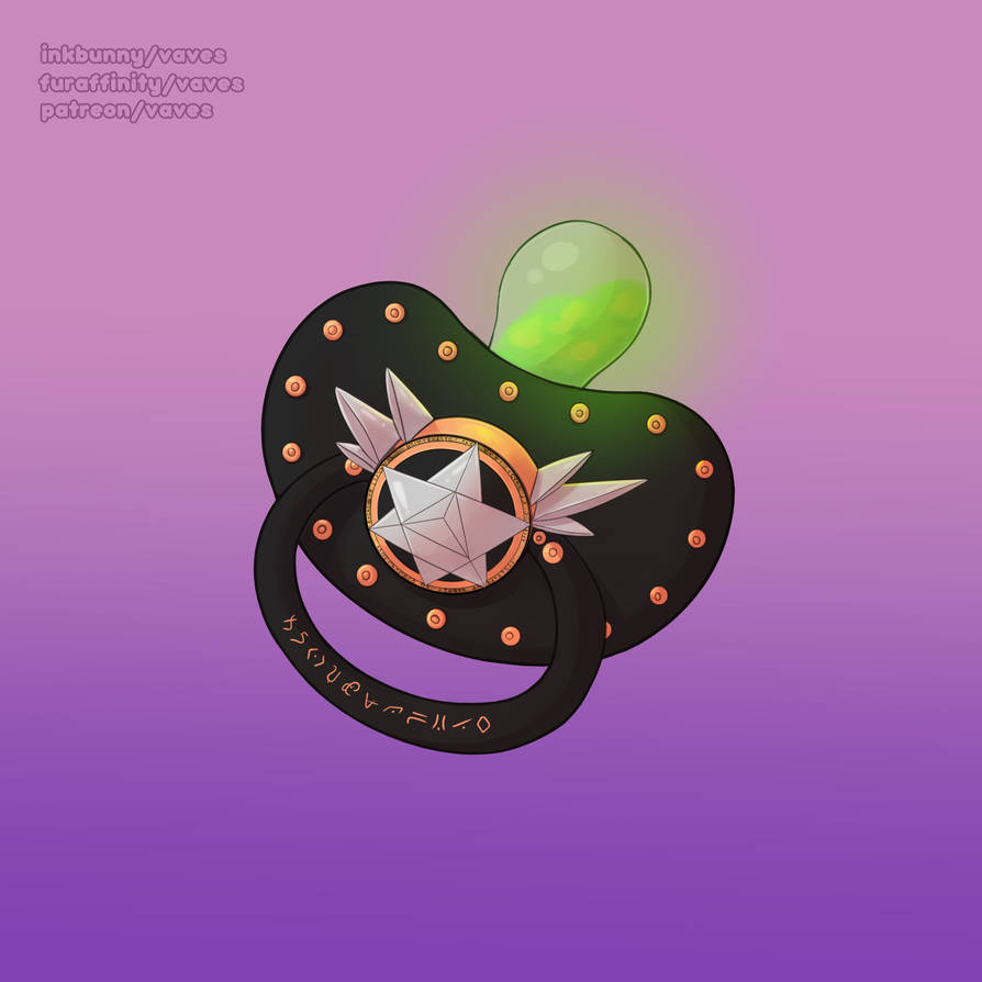 Pacifier design: Plague Doctor themed by Vaves483 on DeviantArt