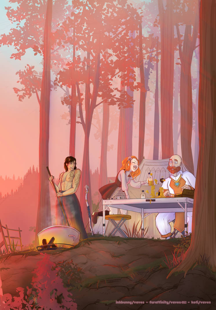 Commission: Campsite by Vaves483 on DeviantArt