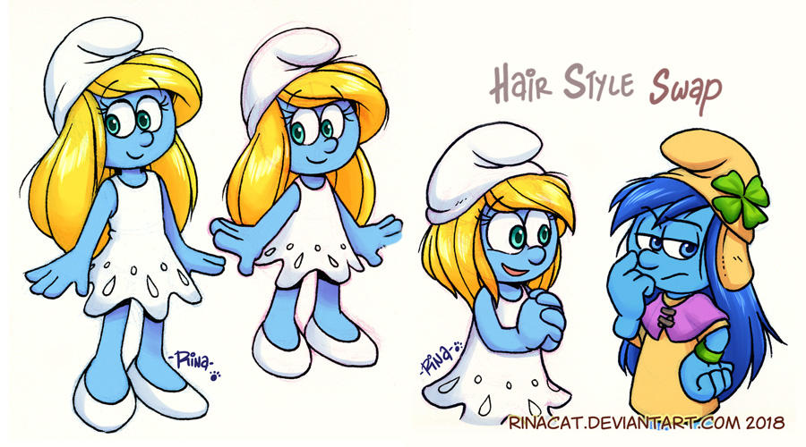 Smurfs Anatomy And Hair Swap By Rinacat On Deviantart