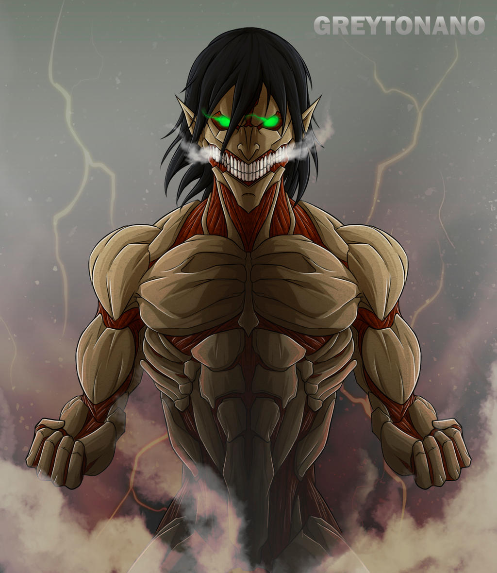 Eren Armored Titan Form By Greytonano On Deviantart