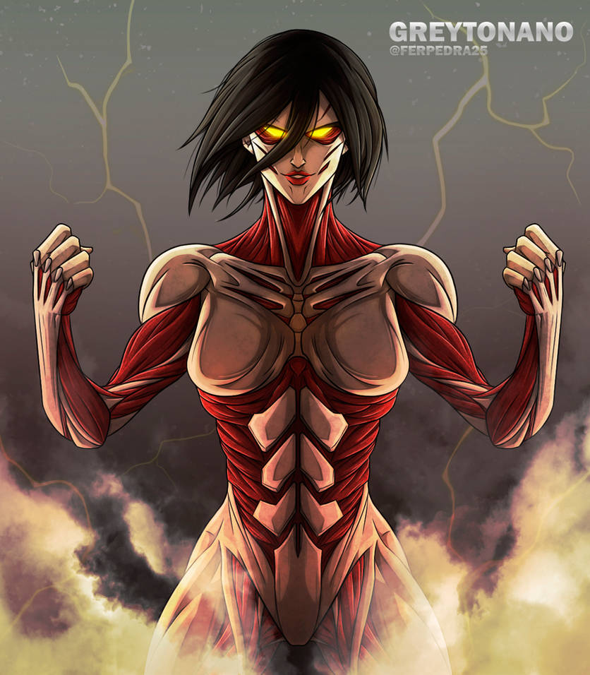 Painted the Female Titan! : ShingekiNoKyojin  Female titan, Attack on titan  anime, Titan shifter