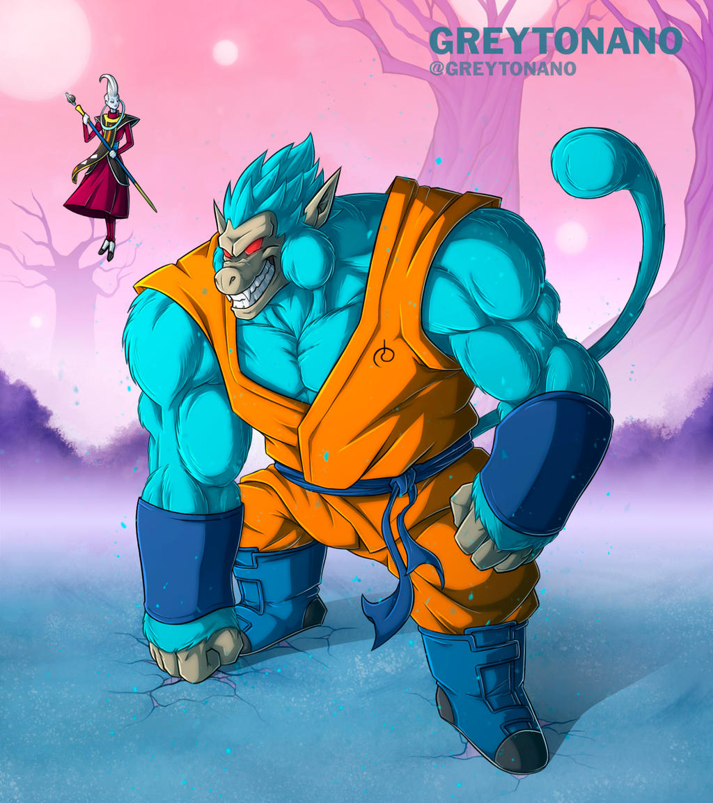 Blue Oozaru Goku by Greytonano on DeviantArt