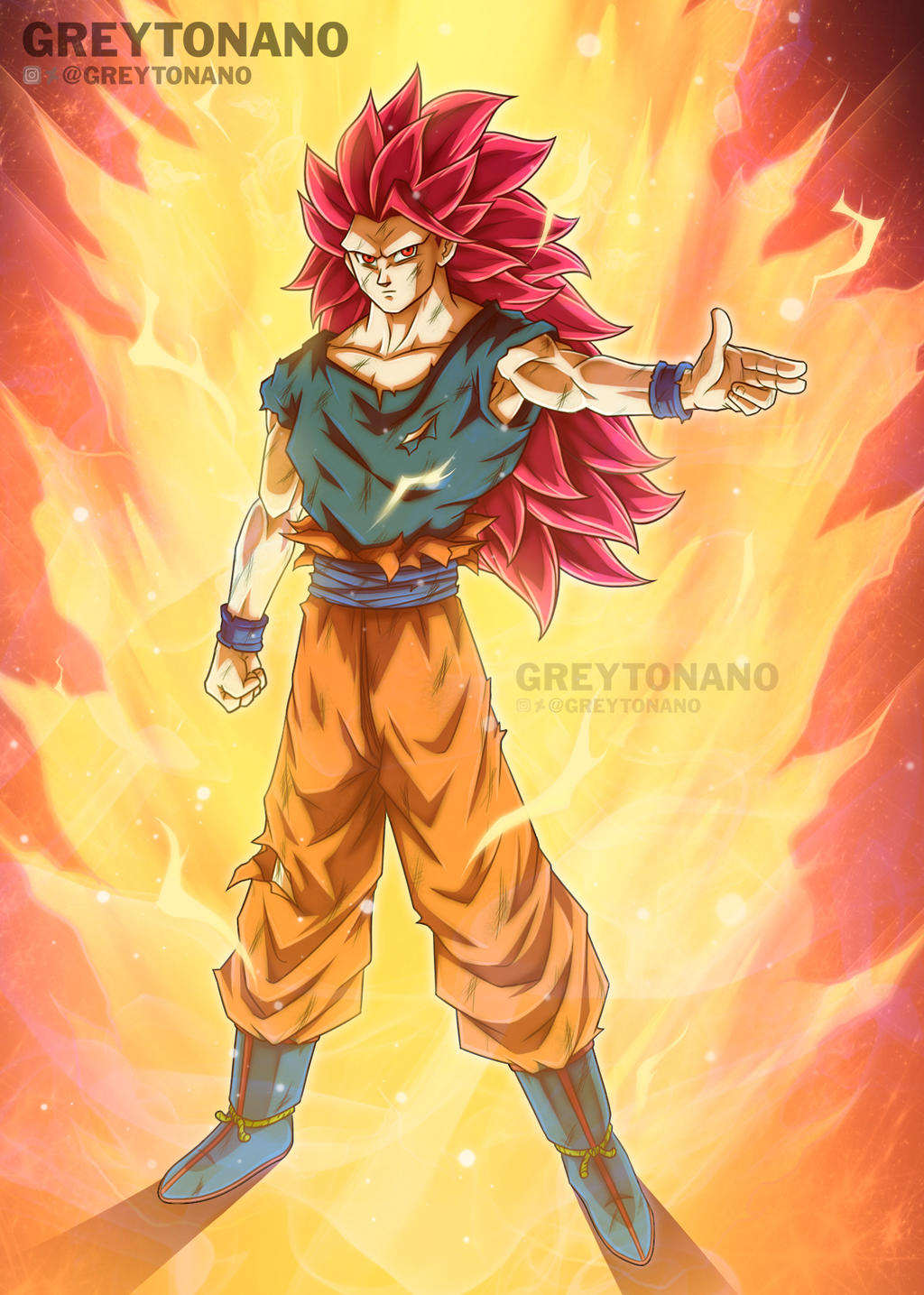 Goku SSJ3 GOD by Greytonano on DeviantArt
