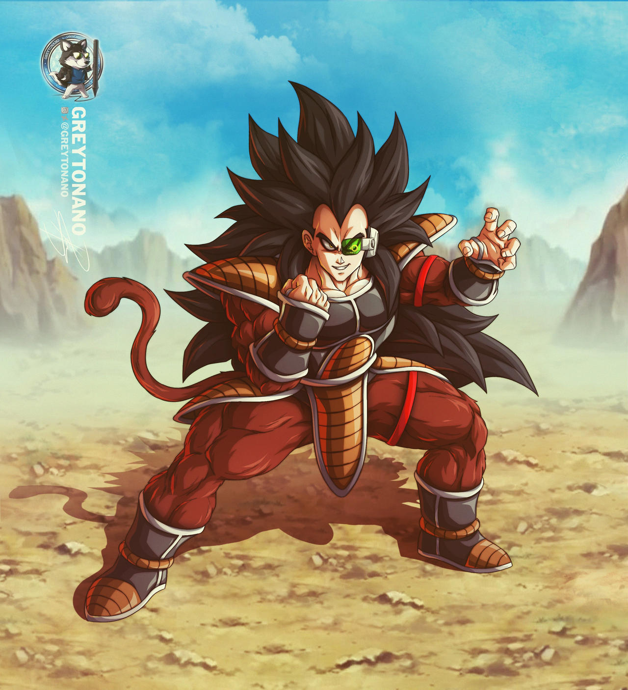 Raditz SSJ4 by Greytonano on DeviantArt