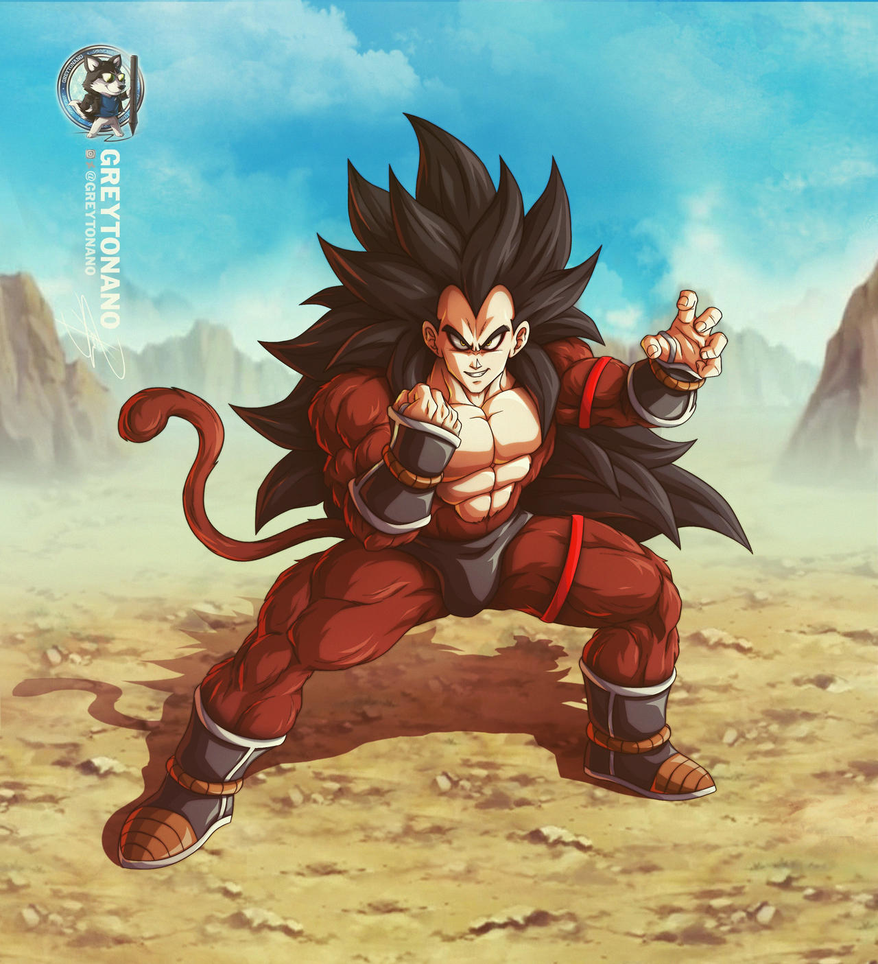 Raditz SSJ4 by Greytonano on DeviantArt