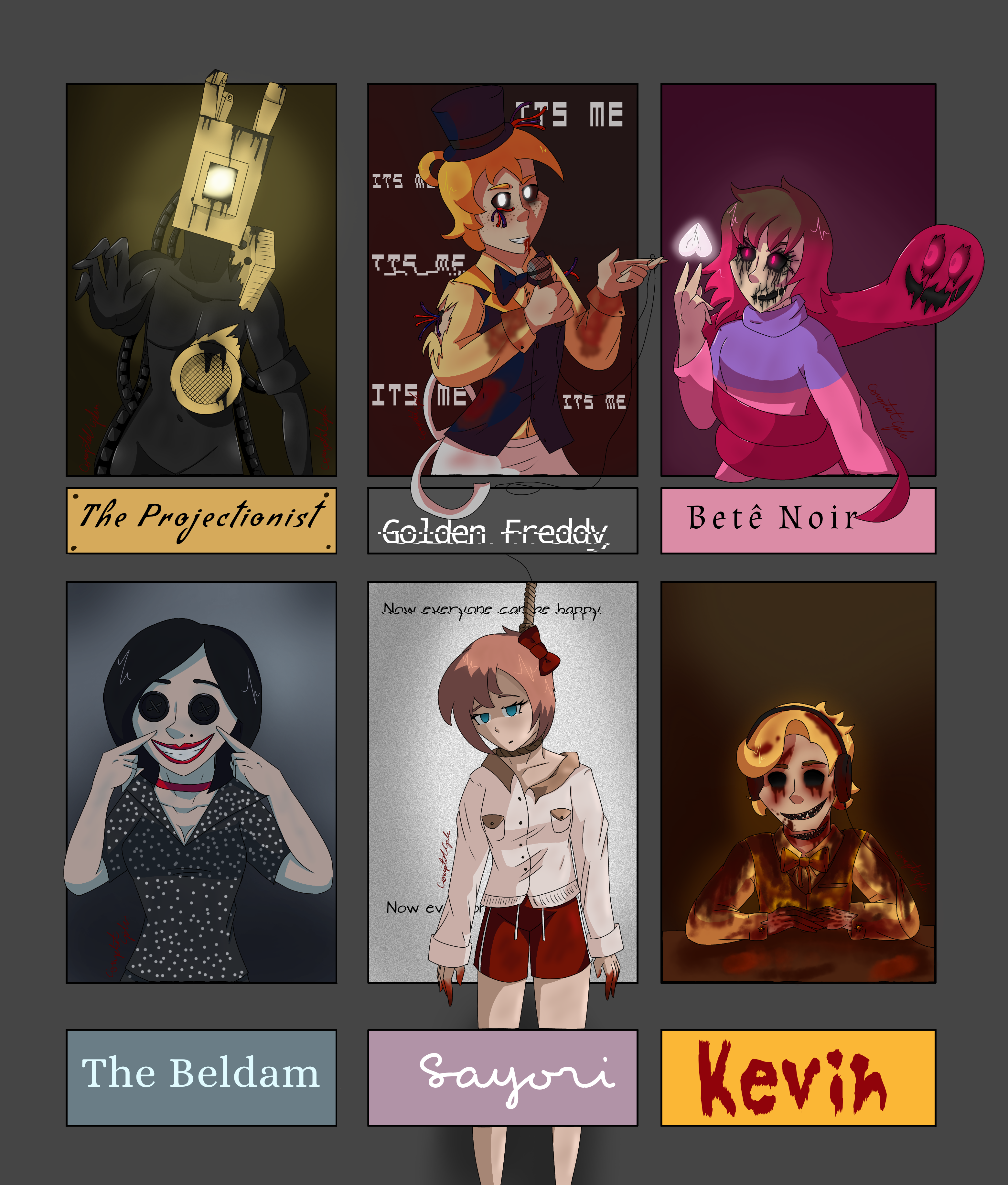 MBTI 6 Character Challenge by heliolumi on DeviantArt