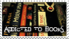 Addicted to books stamp by mitchie-v