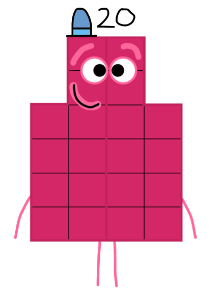 Number Rack 20 NumberBlock 20 by Mohammad2007 on DeviantArt