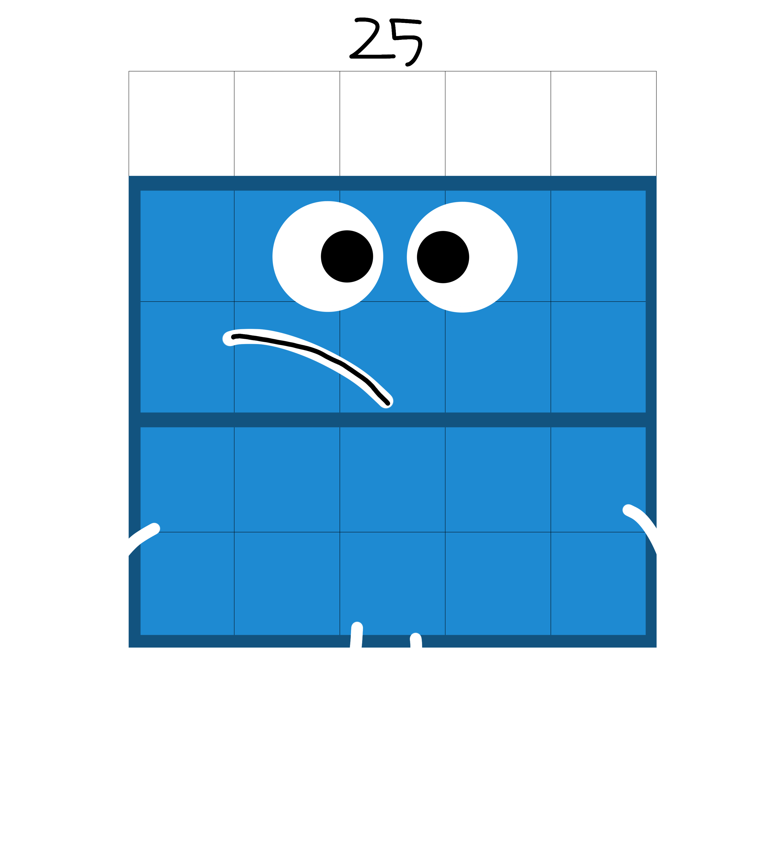 25 Block Square NumberBlock 25 by Mohammad2007 on DeviantArt