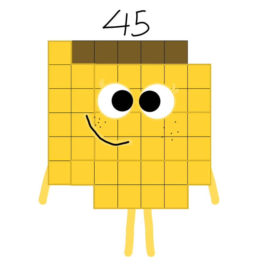 NumberBlock 45 by Mohammad2007 on DeviantArt