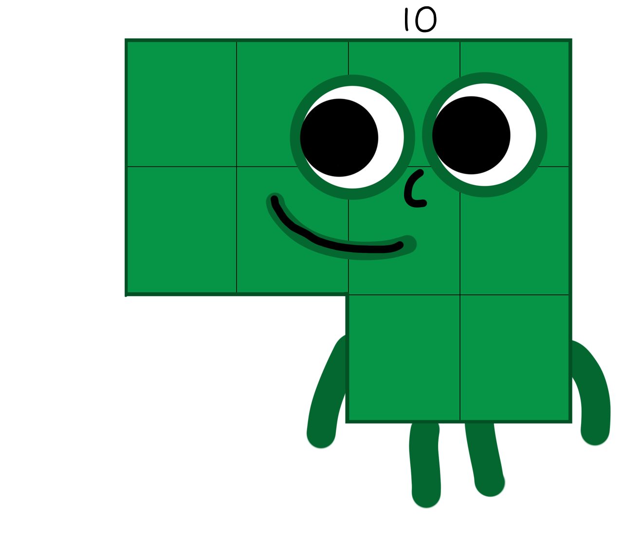 Number Blocks Tenth NumberBlock 10 by Mohammad2007 on DeviantArt