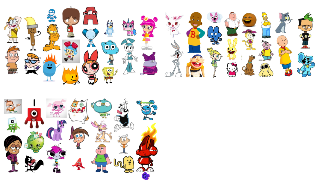 60 Characters Example 60 characters are in THE CARTOON CROSSOVER SHOW by Mohammad2007 on ...