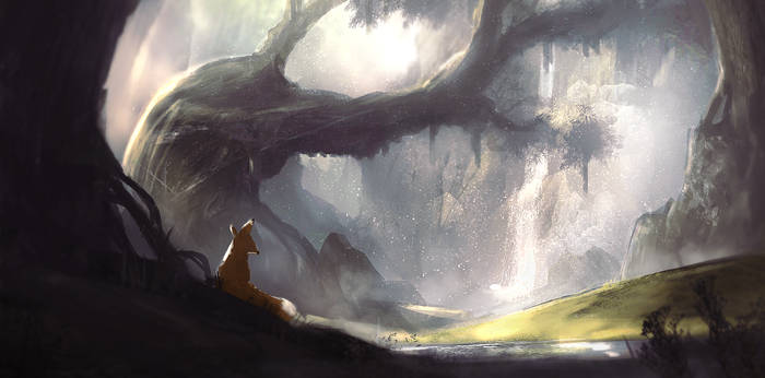 Misty Forest - Lunchbreak Sketch