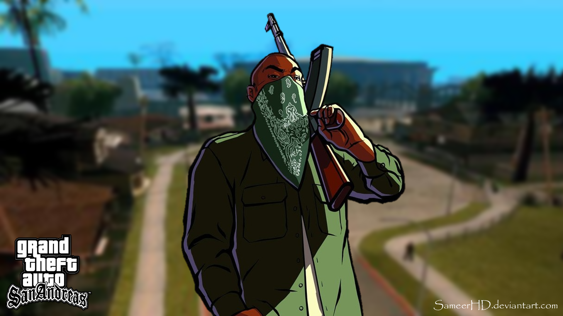 GTA SA, carl johnson, carljohnson, game, grand theft auto, grand