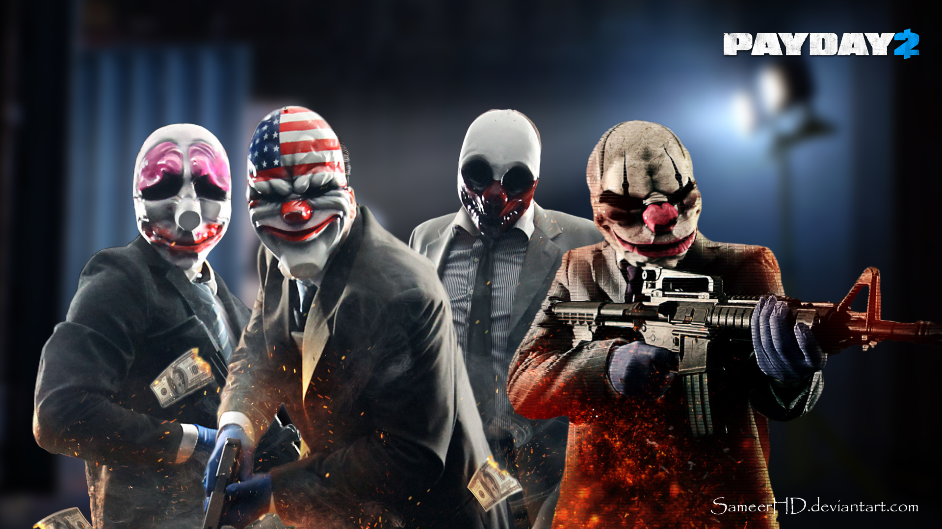 Payday 2 Gang Wallpaper By Sameerhd On Deviantart